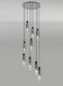 Brooks Slim Round Pendant 9 Light
